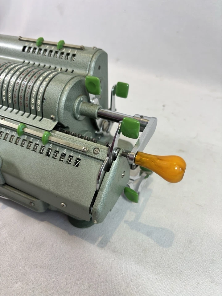 Machine à Calculer Mécanique Vintage Schubert DRV Rastatt Made Germany - Photo 3/4