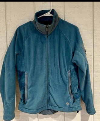 Mountain Hardwear Jacket Womens Medium Blue Fleece Pyxis Full Zip Hiking OL3866