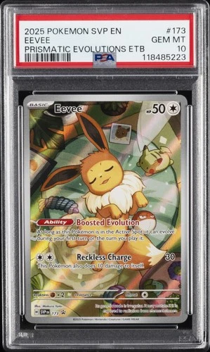 2025 POKEMON SVP PRISMATIC EVOLUTIONS ELITE TRAINER BOX EEVEE PSA 10