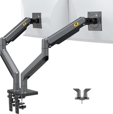 Dual Monitor Arm Ultrawide Full Motion Swivel Monitor Mount for 22''-32''