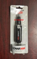 CONAIR MAN RNT1 Nose Ear Compact BATTERY Rinseable Stainless Steel Blade Trimmer