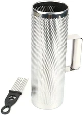 Foraineam Latin Percussion 4" x 12" Metal Guiro with Scraper Instrument