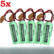5X 3V 2500mAh CR17450SE-R PLC Battery For FANUC A98L-0031-0012 CNC System Plug