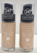 2 Pack Revlon Colorstay 24 Hrs Makeup Foundation Combination/Oily-110 Ivory