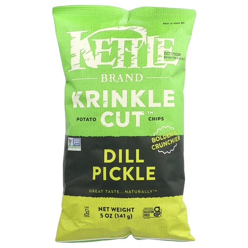 Krinkle Cut™ Potato Chips, Dill Pickle, 5 oz (141 g)