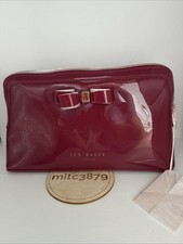 Ted Baker Caffara Bow Wash Bag Make up Bag Deep Pink Tagged RRP £32
