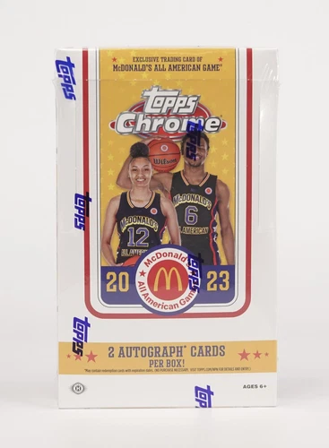 2023 TOPPS MCDONALD'S ALL AMERICAN CHROME BASKETBALL HOBBY BOX