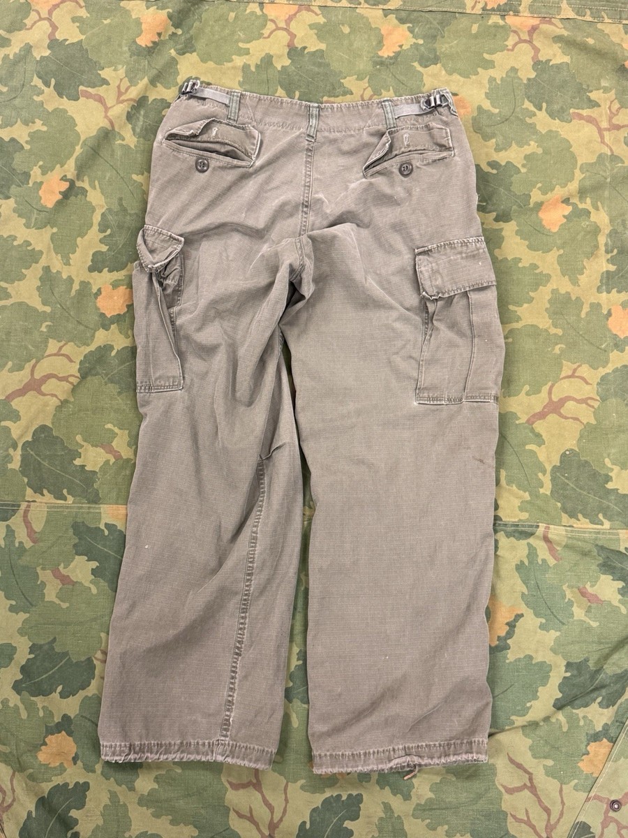 Vietnam War U.S. Jungle Fatigue Trousers Rip Stop DSA 1969 Regular