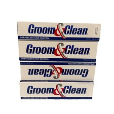 Groom Clean Greaseless Hair Control Gel 4.5 oz each EXP 12/2026 4 Pack