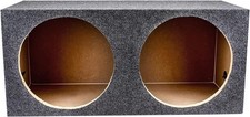 SEALED 0.75" MDF SUB WOOFER ENCLOSURE BOX w/ 1" MDF FACE for 2 15  SUBWOOFERS