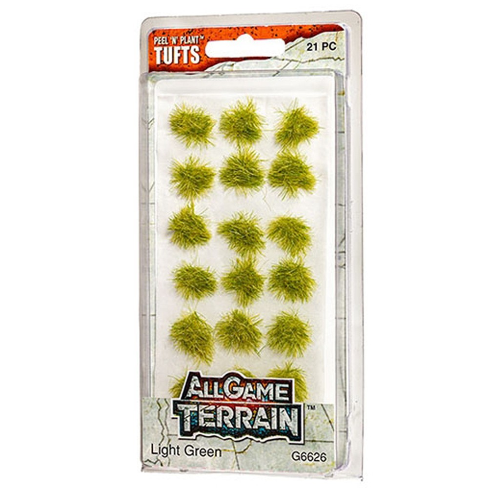 All Game Terrain Light Green Tufts Wargaming Scenery Diorama Model Railway G6626