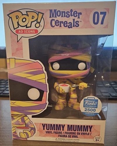 FUNKO POP MONSTER CEREALS 07 YUMMY MUMMY 2500 LE AD ICONS VAULTED RARE