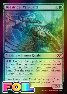 #ad #ad x1 Beastrider Vanguard DFT Aetherdrift MTG 154 FOIL COMMON M NM 1x $1.03