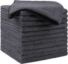 Microfiber Cleaning Cloth Rag Car Polishing No Scratch Detailing 16x16  12 Pack