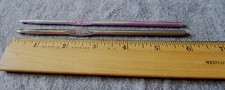 Lot of 2 "GEM" Vintage crochet hooks-Size G  H - show wear and use
