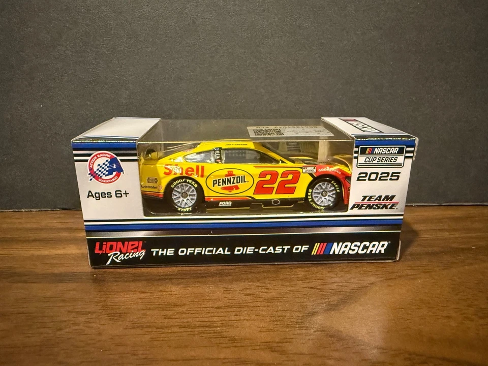 Joey Logano 2025 #22 Shell-Pennzoil Penske Mustang 1/64 NASCAR Foto 3 de 4
