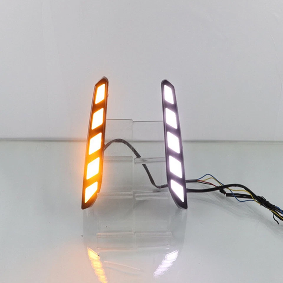 LED DRL Daytime Running Light Turn Fog Lamps For 2022-2024 Nissan Teana Altima - Image 3 of 4