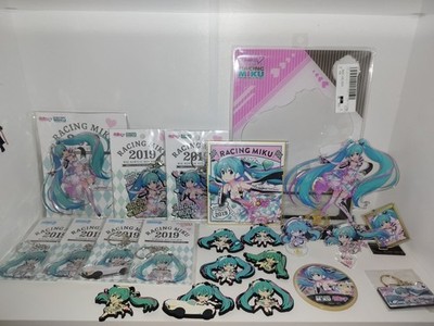 Racing Miku 2019 Acrylic Standee Keychain Badge Set Vocaloid
