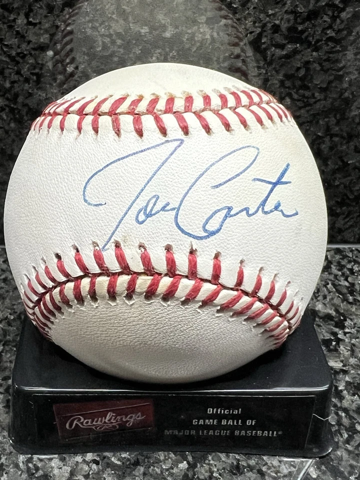 Joe Carter Autographed Baseball Beckett Authenticated World Series Blue Jays￼ - Image 4 of 4