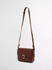 Barbour Women's Rosa Grained Leather Turn Lock Crossbody Bag - Brown (Marked)