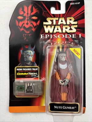 Star Wars Episode 1 Phantom Menace Nute Gunray Actionfigur Comm Tech
