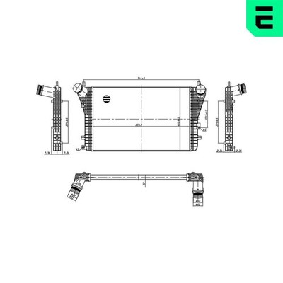 ERA Ladeluftkühler 672005 für AUDI SEAT SKODA VW