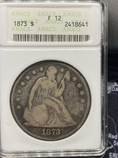ANACS Certified Seated Liberty US Dollars (1840-1873) for sale | eBay