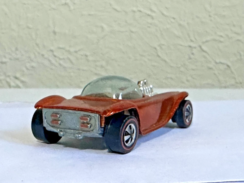 HOT WHEELS REDLINE VINTAGE 1968 BEATNIK BANDIT PENNY COPPER ORANGE GREAT COND! - Image 3 of 4