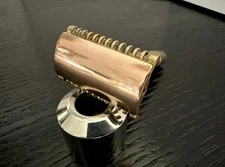 Vintage Gillette NEW Long Comb Safety Razor/Two Tone/Fat Common Bar Handle