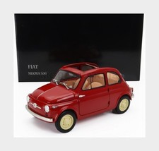 KYOSHO 08966R Fiat - 500 D Cabriolet Open 1960 - Rosso Corallo - Red - 1/18