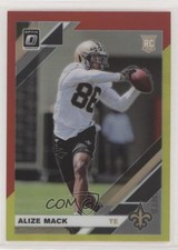2019 Panini Donruss Optic Rookies Red & Yellow Prizm Alize Mack #139 0b3