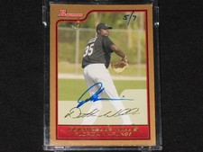 DONTRELLE WILLIS  2006 BOWMAN ORIGINALS  buyback auto #5/7  AUTO card  MARLINS