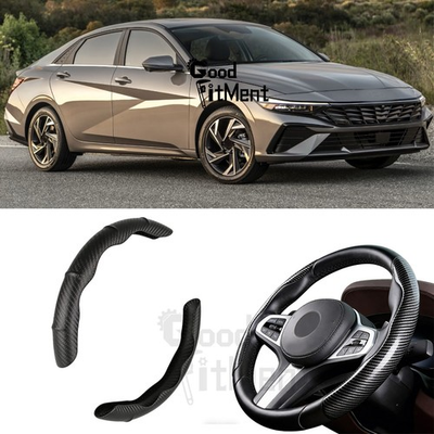 #ad For Hyundai Elantra Carbon 2PCS Car Steering Wheel Booster Cover Accessories US $11.81
