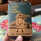 Vintage VTG Peterson's Pocket Hand Warmer w/ Original Cloth Cover Box — photo 3