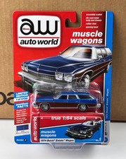 Auto World 1974 Buick Estate Wagon MEDITERRANEAN BLUE POLY (2019) MUSCLE WAGONS