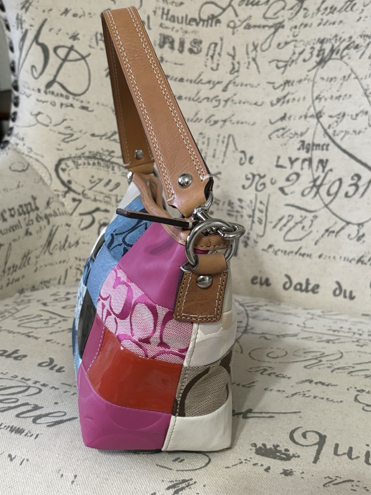 Coach Multicolor Spring Patchwork Demi Hobo Shoul… - image 2