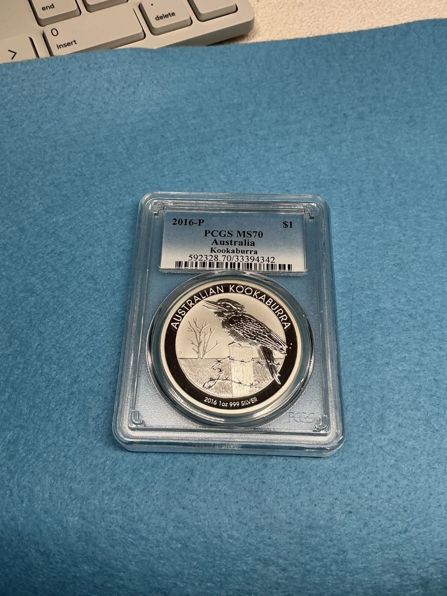 Australian Kookaburra MS 70 Graded PCGS Certified Silver Bullion