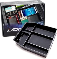Exact Fit Center Console Organizer Compartment Box w/Inside Black 