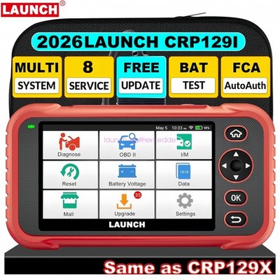 2026 LAUNCH CRP129i Profi KFZ Diagnosegerät Auto OBD2 Scanner TPMS EPB DPF ABS