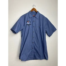 Red Kap Work Shirt Telluride Bluegrass Country Store "Don't Be A Richard" Men L