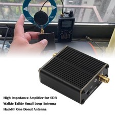 High Impedance Amplifier for SDR Walkie Talkie Small Loop Antenna HackRF One  
