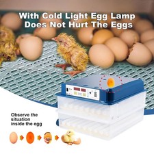 120 Eggs Incubator Temperature Control Automatic Digital Chicken Egg Hatcher