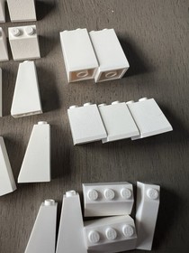 LEGO White Curved Inverted Slopes 100pc Bulk Lot Parts MOC Build Star Wars