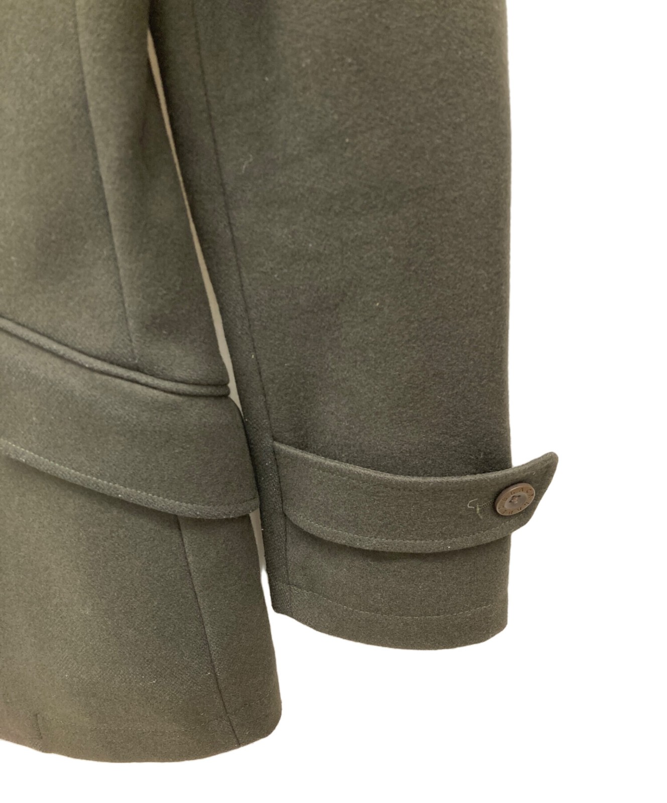 BURBERRY BLACK LABEL Pea Coat M Size Green BMP64-526-78 From Japan thumbnail 20