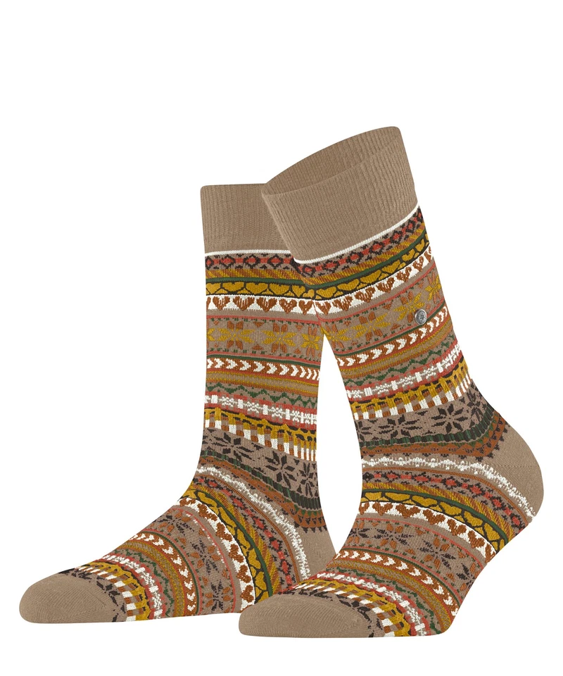 Burlington Fair Isle Delight Socken Damen Norweger