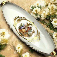 Vintage AJC COURTING COUPLE Porcelain Ashtray...