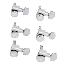 Fender Deluxe Locking Staggered Guitar Tuners Chrome