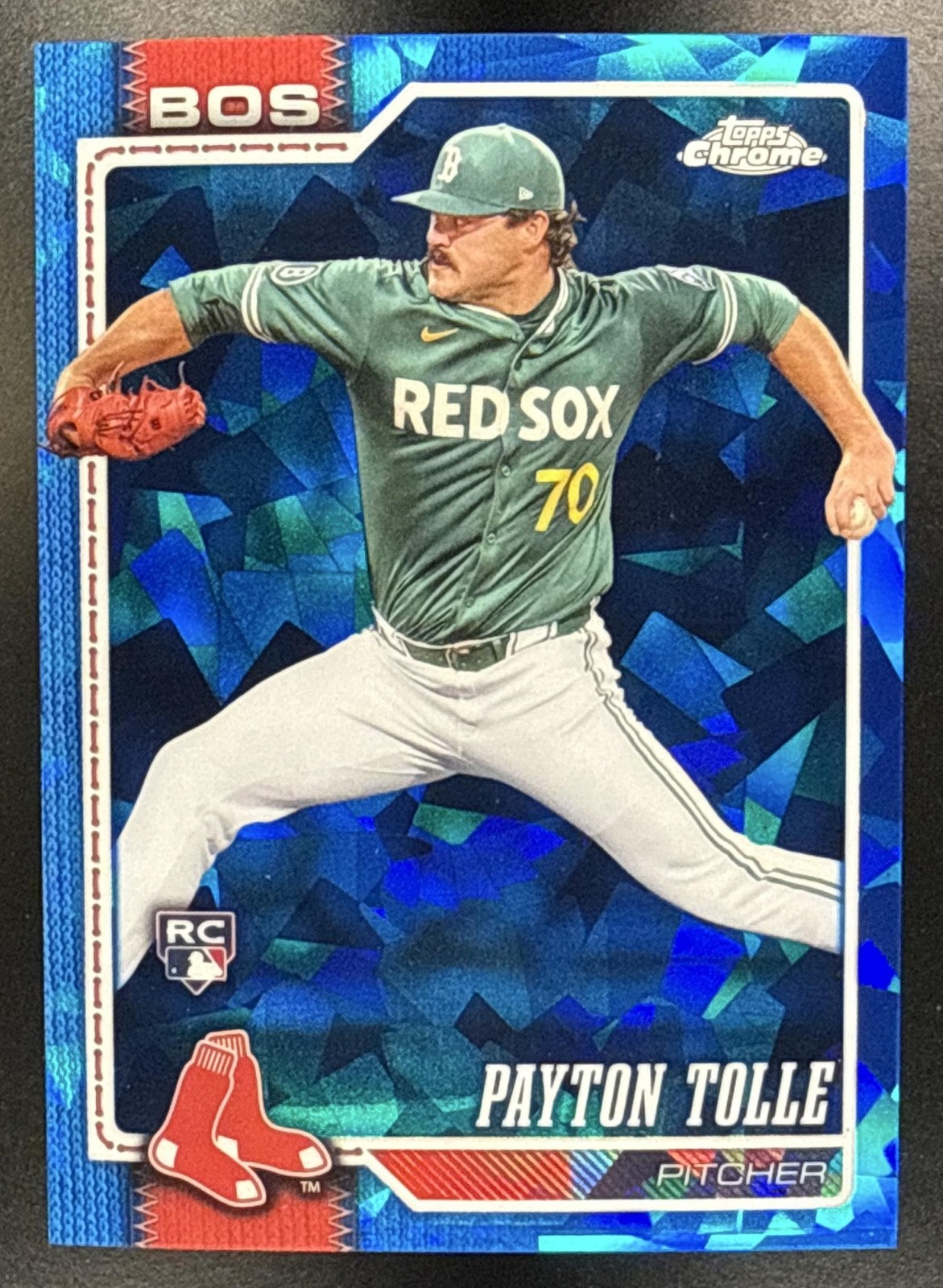PAYTON TOLLE 2026 Topps Chrome Sapphire #177 RC Red Sox