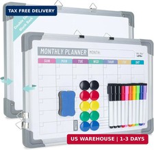 Mr. Pen- Monthly Calendar Dry Erase Board for Wall, 16x12 Inches, Small Magnetic