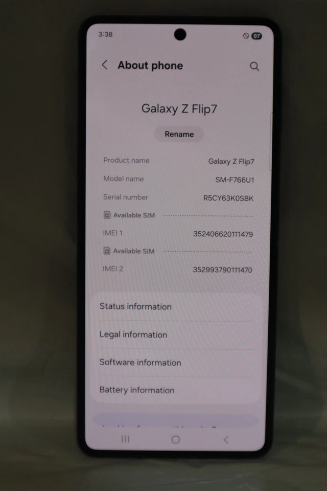 Samsung Galaxy Z Flip 7 - 256 GB - Sombra Azul (Desbloqueado) #20090 Foto 3 de 4